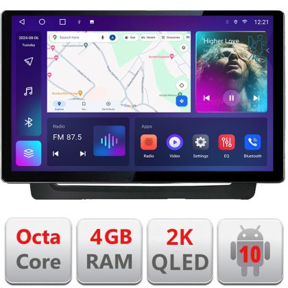Dedikált navigáció Mitsubishi ASX 2020 N-asx2020 Edonav képernyő 13" 2K 4+32 Android Waze USB navigáció 4G 360 Toslink Youtube Ra