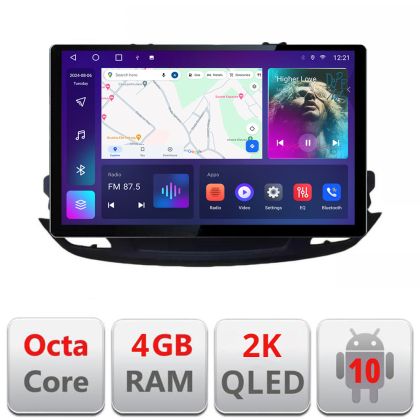 Dedikált navigáció Opel Insignia 2018- N-insignia19 Edonav képernyő 13" 2K 4+32 Android Waze USB Navigáció 4G 360 Toslink Youtube