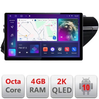 Dedikált navigáció Toyota Hilux 2016- N-TY59 Edonav képernyő 13" 2K 4+32 Android Waze USB navigáció 4G 360 Toslink Youtube Rádió