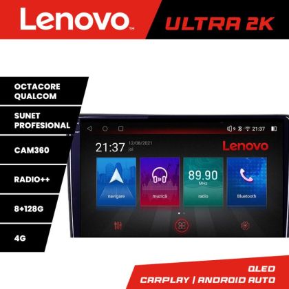 Navigatie Ford Transit 2019- varianta cu radio cd simplu Octa Core Android GPS WIFI/4G 2K 8+128GB 360 Toslink RESIGILAT