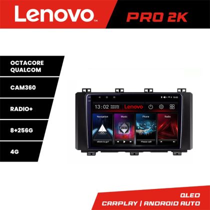 Navigáció Toyota Auris 2013-2018 Lenovo 8 magos QLED 2K 8+256 360 Android Waze USB Internet Navigáció Youtube Rádió