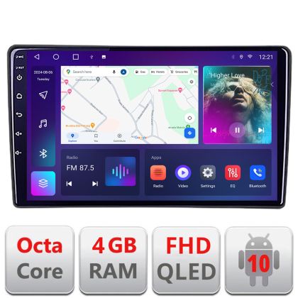 Navigáció Renault Trafic 2008-2012 Android QLED képernyő Octa Core 4+64 CarPlay Android Auto