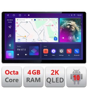 Navigatie dedicata Edonav Peugeot Bipper, Citroen Nemo, Fiat Qubo 2008-2017, Ecran 2K QLED 13",Octacore,4Gb RAM,32Gb Hdd,4G,360,DSP,Carplay,Bluetooth EDT-E413 V1