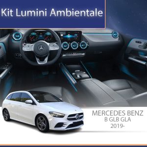 Mercedes B GLB GLA W247 2019 üléstámlák hangulatvilágítása - vezérlés az eredeti rendszeren vagy telefonon keresztül