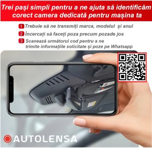 Cameră DVR Audi Modele AD01 2013 - 18 A2,A3,A5,A5,A6,A7,A8,Q3,Q5,Q7,R8 , cameră față 1080p Autolensa, Model 24/7  Negru AD01