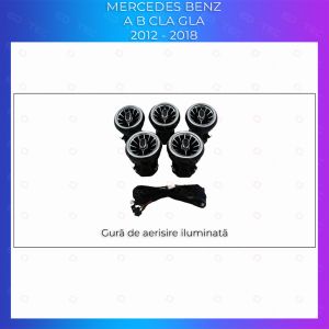 Mercedes VENTS hangulatvilágítás ventilátorvilágításhoz, telefonvezérléshez vagy eredeti rendszerhez