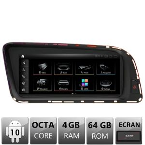 Navigatie Audi Q5 A5 MMI3G High EDT-Q5-MMI3G ecran 8.8" Android Gps Internet Bluetooth USB Video Qualcomm 4 GB + 64 GB