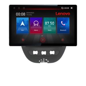 Navigáció Citroen C1 Peugeot 107 Toyota Aygo 2005-2014 Lenovo PRO 4+64 13 hüvelykes 2K android 4G DSP gps internet KIT-C1