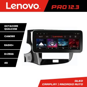 Navigatie Mitsubishi Outlander 2014- K-1230 Lenovo PRO 8+256 12.3 inch qled android 4G DSP gps internet 