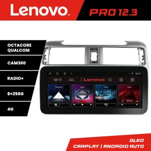 Navigáció Toyota 4runner 2009-2019 Lenovo PRO 8+256 12,3 hüvelykes qled android 4G DSP gps internet KIT-4runner