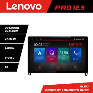 Navigatie Mitsubishi Eclipse Cross 2017- Lenovo PRO 8+256 12.3 inch qled android 4G DSP gps internet  Kit-cross-eu