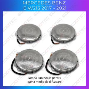 Ambient Lights hangszóróvédők Mercedes E W213 2017-2021 vezérléshez az eredeti rendszeren vagy telefonon