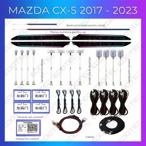 Lumini ambientale Mazda CX-5 2017-2023 dedicat set complet control telefon sau sistem original