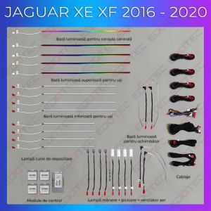 Jaguar XE XFL 2016-2020 hangulatvilágítás komplett telefonvezérlő szett vagy gyári rendszer