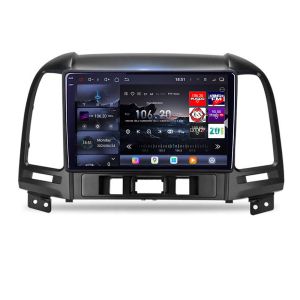 Navigatie Hyundai Santa Fe 2007-2012 Edotec Kit-008 8 core QLED 2K 16+512GB 360 Android Waze USB Navigatie Internet Youtube Radio
