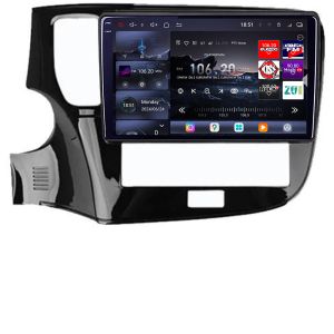 Navigatie Mitsubishi Oultander 2020- Edotec Kit-1230-20 8 core QLED 2K 16+512GB 360 Android Waze USB Navigatie Internet Youtube Radio