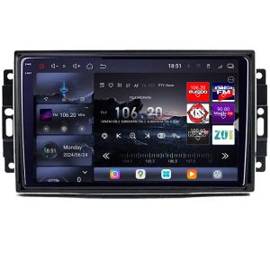 Navigatie Chrysler Jeep Edotec Kit-202 8 core QLED 2K 16+512GB 360 Android Waze USB Navigatie Internet Youtube Radio v3