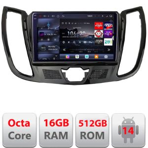 Navigatie Ford Kuga C-MAX 2010-2019 Android radio gps internet 8 core QLED 2K 16+512GB 360 Edotec