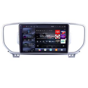 Navigáció Kia Sportage 2016-2018 Edotec Kit-567 8 magos QLED 2K 12+256GB 360 Android Waze USB Internet Navigáció Youtube Rádió