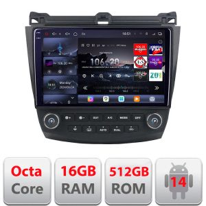 Navigatie Honda Accord 2004-2008 Edotec Kit-ACCORD cu Android Radio Bluetooth Internet 8 core QLED 2K 16+512GB 360