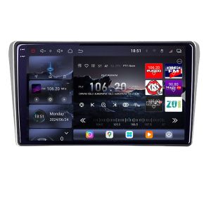 Navigáció Toyota Avensis 2003-2008 Edotec Kit-avensis03 8 magos QLED 2K 12+256GB 360 Android Waze USB Internet Navigáció Youtube Rádió