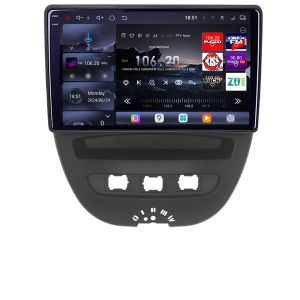 Navigáció Citroen C1 Peugeot 107 Toyota Aygo 2005-2014 Android rádió gps internet 8 magos QLED 2K 12+256GB 360 Edotec