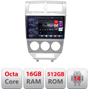 Navigatie Dodge Caliber 2006-2010 Edotec Kit-caliber-06 8 core QLED 2K 16+512GB 360 Android Waze USB Navigatie Internet Youtube Radio