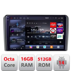 Navigatie Iveco Daily 2007-2014 Edotec Kit-DAILY 8 core QLED 2K 16+512GB 360 Android Waze USB Navigatie Internet Youtube Radio