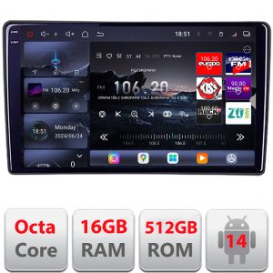 Navigatie Eclipse Cross 2019- Edotec Kit-eclipse 8 core QLED 2K 16+512GB 360 Android Waze USB Navigatie Internet Youtube Radio