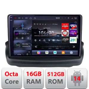 Navigatie Hyundai Genesis 2009-2012 8 core QLED 2K 16+512GB 360  Android Waze USB Navigatie Internet Youtube Radio Edotec