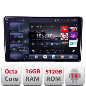 Navigatie Hyundai I40 2011-2019 Android radio gps internet 8 core QLED 2K 16+512GB 360 Edotec