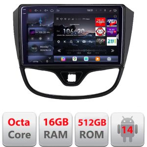 Navigatie Opel Karl 2017- Edotec Kit-karl 8 core QLED 2K 16+512GB 360 Android Waze USB Navigatie Internet Youtube Radio