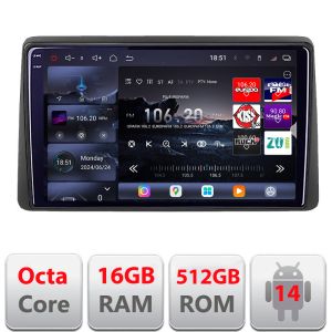 Navigatie Opel Movano Renault Master 2020- Android radio gps internet 8 core QLED 2K 16+512GB 360 Edotec V1