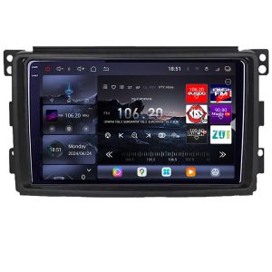 Navigatie Smart 2005-2010 Edotec Kit-SMART05 8 core QLED 2K 16+512GB 360 Android Waze USB Navigatie Internet Youtube Radio