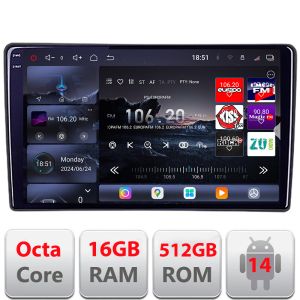 Navigatie VW Touareg 2002-2010 Android radio gps internet 8 core QLED 2K 16+512GB 360 Edotec