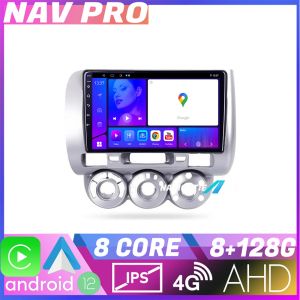 Navigatie Honda Fit Jazz 2004 2008 EDOTEC-LITE Android radio gps internet Octa core 8 128 Carplay