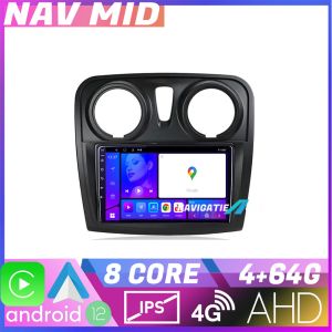 Navigatie Dacia Sandero Logan Lodgy 2012 2020 KIT sandero EDOTEC-LITE Android Ecran 720P Octa Core 4 64 Carplay