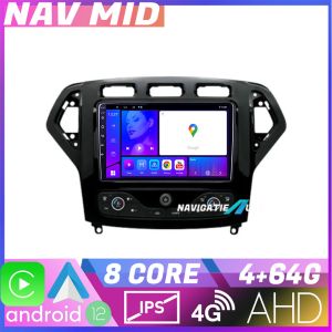 Navigatie Ford Mondeo 2007 2010 EDOTEC-LITE Android Ecran 720P Octa Core 4 64 Carplay