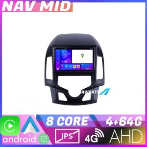 Navigatie Hyundai I30 2009 2012 clima automata KIT I30AUTOMATIC EDOTEC-LITE Android Ecran 720P Octa Core 4 64 Carplay