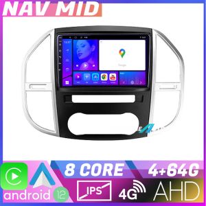 Navigáció Mercedes Vito w447 2016 EDOTEC-LITE Android képernyő 720P Octa Core 4 64 Carplay