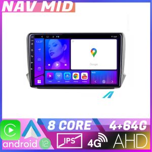 Navigáció Peugeot 208/2008 KIT PSA EDOTEC-LITE Android képernyő 720P Octa Core 4 64 Carplay