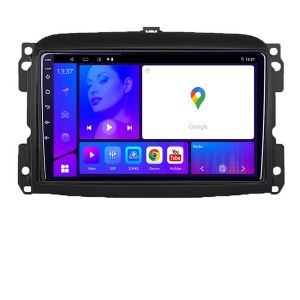 Navigatie Fiat 500 2015 2021 KIT 500new EDOTEC-LITE Android Ecran 720P Octa Core 4 64 Carplay