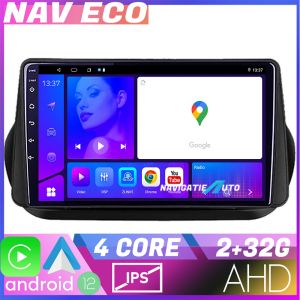 Navigatie Peugeot Bipper, Citroen Nemo, Fiat Qubo 2008-2017 NAVTEC Android Ecran 720P Quad Core 2+32 Carplay  Android auto v1