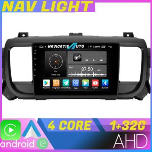 Dedikált navigáció Citroen Jumpy Toyota Proace Peugeot Traveler Android 1+32