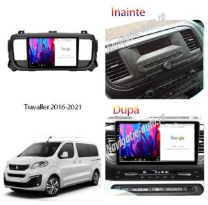 Dedikált navigáció Citroen Jumpy Toyota Proace Peugeot Traveler Android 1+32