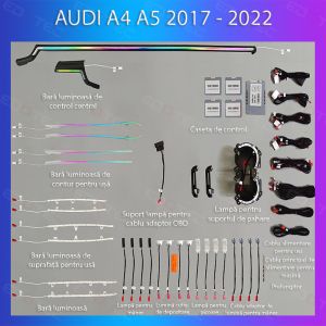 Audi A4 A5 2017-2022 hangulatvilágítás komplett telefonvezérlő szett vagy gyári rendszer