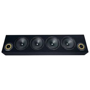 Cutie cu difuzoare Phoenix Gold 1700W ieșire SPL 2 x 4 OHM 4 x difuzoare midrange 2 x tweetere pro audio