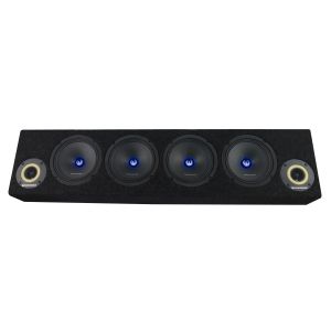 Cutie cu difuzoare iluminate Phoenix Gold 1700W ieșire SPL 2 x 4 OHM 4 x difuzoare midrange 2 x tweetere pro audio