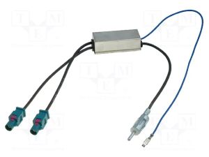 ZRS-SA2FD-DIN kábel adapter 2 x Fakra ISO derékszögű csatlakozóval