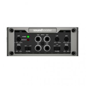 Amplificator audio auto alimentare la 12v D-BES80.4, cu 4 canale, 120W RMS, Clasa D